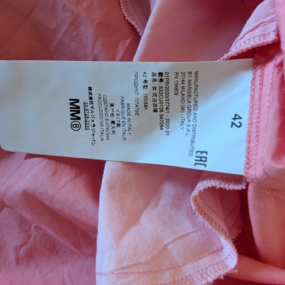 MM6 Maison  Margiela Pink Top - Picture 2 of 11